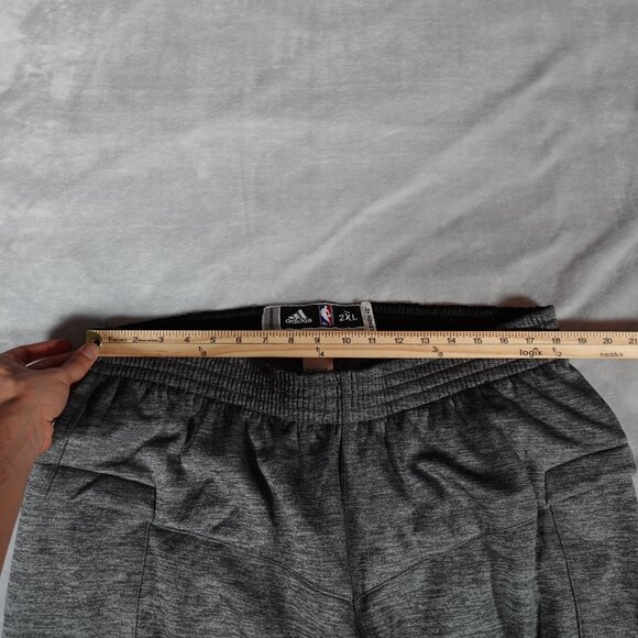 Adidas NBA Player Training Pants Mens 2XL 37” +2 Length Climawarm Gray - Picture 8 of 12
